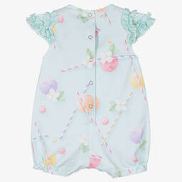 Lapin House-Зеленый хлопковый песочник с цветами | Childrensalon Outlet