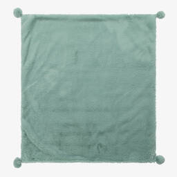 Lapin House-Baby Girls Green Faux Fur Blanket (81cm) | Childrensalon Outlet
