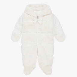 لابين هاوس-أوفرول شتوي تاكتيل بوجهين لون عاجي للمولودات | Childrensalon Outlet