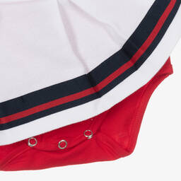 Lapin House-Бело-красное платье для малышек | Childrensalon Outlet