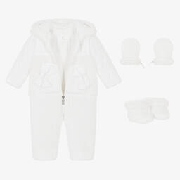 Lapin House-Белый зимний комбинезон для малышек | Childrensalon Outlet