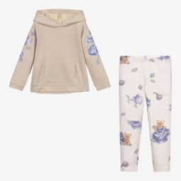 Lapin House-Бежевый комплект из плюша с легинсами | Childrensalon Outlet