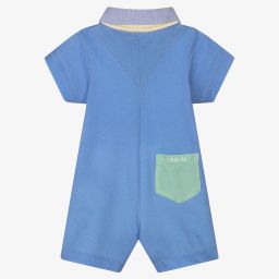 Lapin House-Blue & Green Cotton Shortie | Childrensalon Outlet