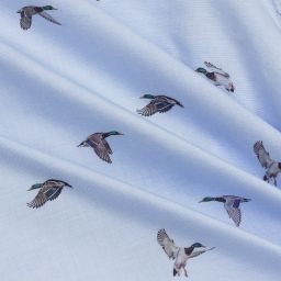 Lapin House-Blue & Grey Duck Cotton Shirt | Childrensalon Outlet