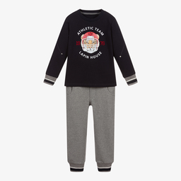 Lapin House-Blue & Grey Tiger Tracksuit | Childrensalon Outlet