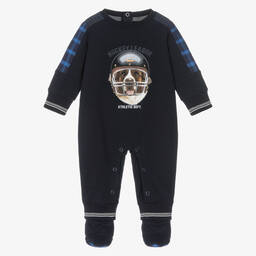 Lapin House-Blue Hockey Dog Romper Set | Childrensalon Outlet