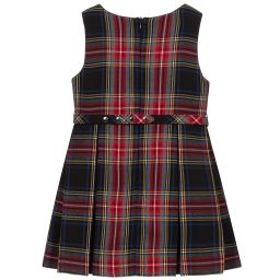Lapin House-Blue, Red & Grey Tartan Dress | Childrensalon Outlet
