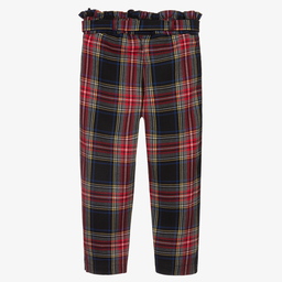 Lapin House-Blue & Red Tartan Trousers | Childrensalon Outlet