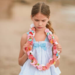 Lapin House-Blue Striped Trouser Set | Childrensalon Outlet