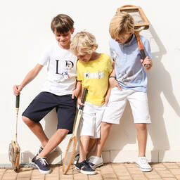 Lapin House-Blue Tennis Top & Shorts Set | Childrensalon Outlet