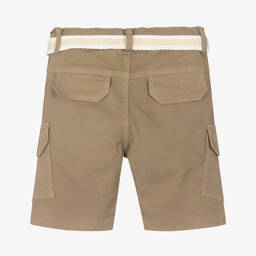 Lapin House-Boys Beige Cotton Cargo Shorts | Childrensalon Outlet