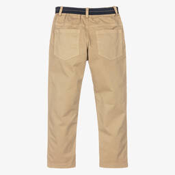 Lapin House-Boys Beige Cotton Trousers | Childrensalon Outlet