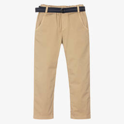 Lapin House-Boys Beige Cotton Trousers | Childrensalon Outlet