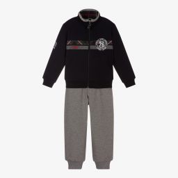 Lapin House-Boys Blue & Grey Tracksuit | Childrensalon Outlet
