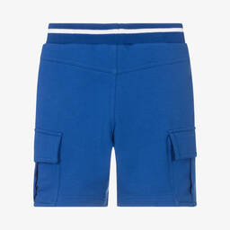 Lapin House-Boys Blue Jersey Cargo Shorts | Childrensalon Outlet