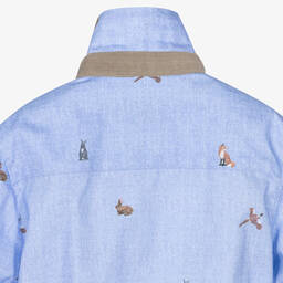 Lapin House-Голубая рубашка из хлопка оксфорд | Childrensalon Outlet