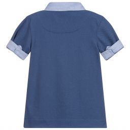 Lapin House-Boys Blue Polo Shirt | Childrensalon Outlet