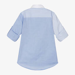 Lapin House-Хлопковая рубашка в голубую полоску для мальчиков | Childrensalon Outlet