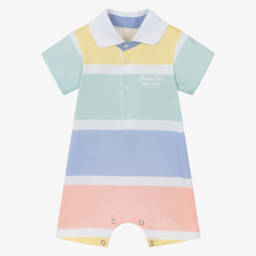 Lapin House-شورت قطني مخطط أزرق للأولاد | Childrensalon Outlet