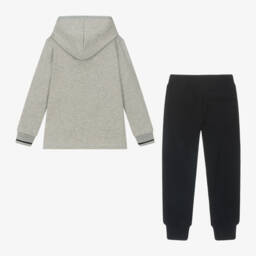 Lapin House-بدلة رياضية قطن لون رمادي وكحلي للأولاد | Childrensalon Outlet