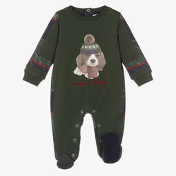 لابين هاوس-بيبي غرو قطن جيرسي لون أخضر للمواليد | Childrensalon Outlet