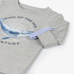 Lapin House-Boys Grey Adventure Jersey Top | Childrensalon Outlet
