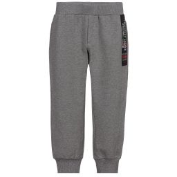 لابين هاوس-Boys Grey Cotton Joggers | Childrensalon Outlet