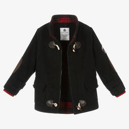 Lapin House-معطف دافيل مزيج صوف لون رمادي للأولاد | Childrensalon Outlet