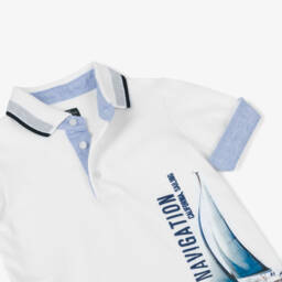 Lapin House-Boys Nautical White Polo Tee | Childrensalon Outlet