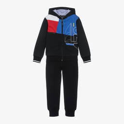 Lapin House-Boys Navy Blue Cotton Sailing Tracksuit | Childrensalon Outlet