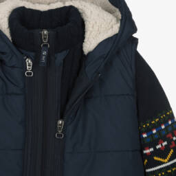 Lapin House-Boys Navy Hooded Gilet and Jumper | Childrensalon Outlet