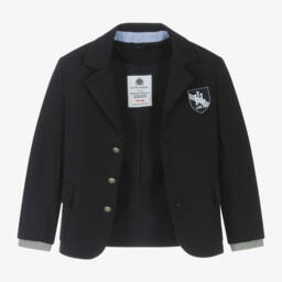 Lapin House-Boys Navy Milano Jersey Jacket | Childrensalon Outlet