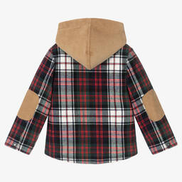 Lapin House-Красная куртка в клетку с капюшоном для мальчиков | Childrensalon Outlet