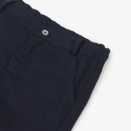 Lapin House-بنطلون كتان رمادي غامق للأولاد مع حزام | Childrensalon Outlet