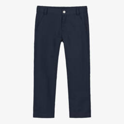 Lapin House-بنطلون كتان رمادي غامق للأولاد مع حزام | Childrensalon Outlet