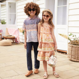 Lapin House-بنطلون كتان رمادي غامق للأولاد مع حزام | Childrensalon Outlet