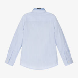 Lapin House-Boys Striped Blue Cotton Top | Childrensalon Outlet