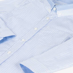 Lapin House-Boys Striped Blue Cotton Top | Childrensalon Outlet