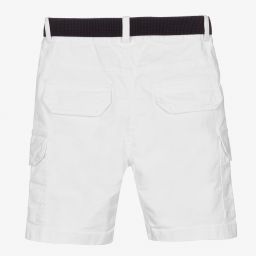 Lapin House-Boys White Cotton Shorts  | Childrensalon Outlet