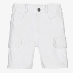 Lapin House-Boys White Cotton Shorts  | Childrensalon Outlet