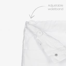 Lapin House-Boys White Cotton Shorts  | Childrensalon Outlet
