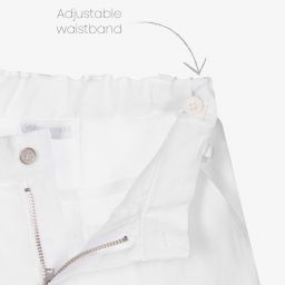 Lapin House-Белые льняные шорты для мальчиков | Childrensalon Outlet