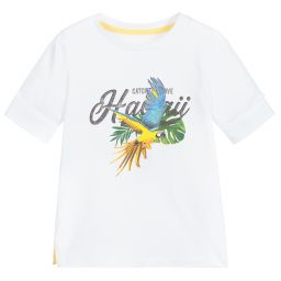 Lapin House-Boys White Parrot T-Shirt | Childrensalon Outlet