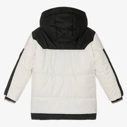Lapin House-Boys White Puffer Coat | Childrensalon Outlet