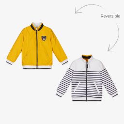Lapin House-Boys Yellow Reversible Jacket  | Childrensalon Outlet