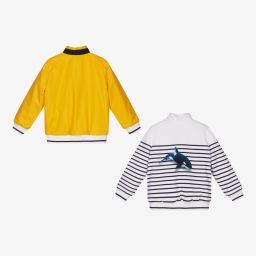 Lapin House-Boys Yellow Reversible Jacket  | Childrensalon Outlet