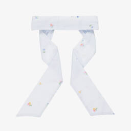 Lapin House-Girls Aqua Cotton Stripe Hairband | Childrensalon Outlet