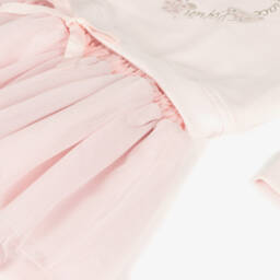 Lapin House-Girls Ballet Print Tulle Dress | Childrensalon Outlet