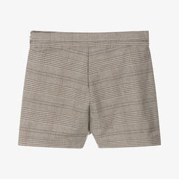 Lapin House-Girls Beige Check Pleated Skort | Childrensalon Outlet