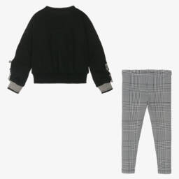 Lapin House-Girls Black Jersey Leggings Outfit | Childrensalon Outlet
